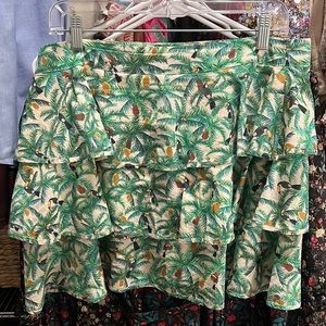 Farm Rio tiered Tucan Skirt